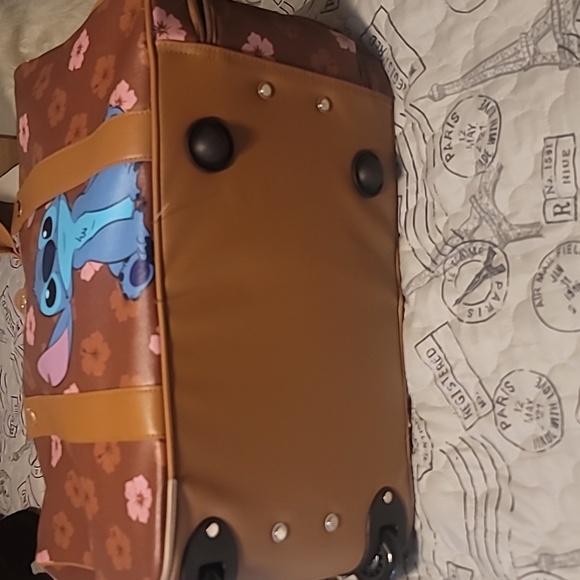 🦋Disney Lilo Stitch Rolling Luggage Duffle 20"🦋 - Picture 8 of 9